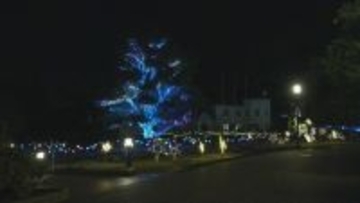 デンパークで「ウィンターフェスティバル」を先行公開　プロジェクションマッピングや花火ショーで市民ら600人を魅了　愛知・安城市