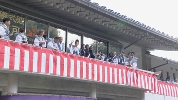 節分のきょう各地で豆まき 三重･桑名市の多度大社では福男･福女約80人が参拝客に豆をまく… 東山スカイタワーでは園児たちが鬼退治