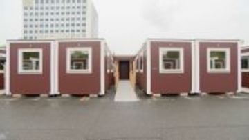 アジア大会の選手村 コンテナハウスはどんな部屋？ アスリート委員が視察 ｢この形は初めて、記憶に残る大会になるのでは｣