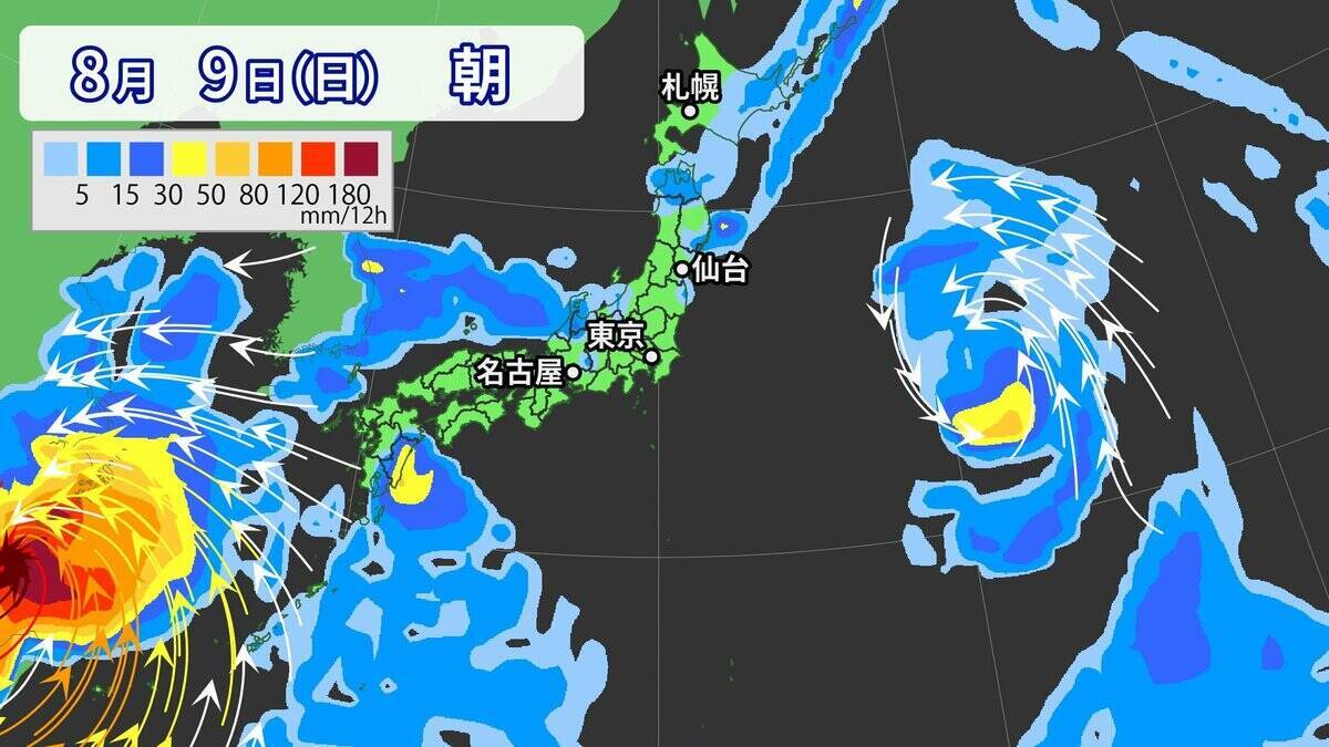 【ダブル台風】13号（ドルフィン）は沖縄へ 15号（チャンホン）は日本列島接近か その後を追う“雨雲”も日本へやってくる？ 進路予想 雨シミュレーション