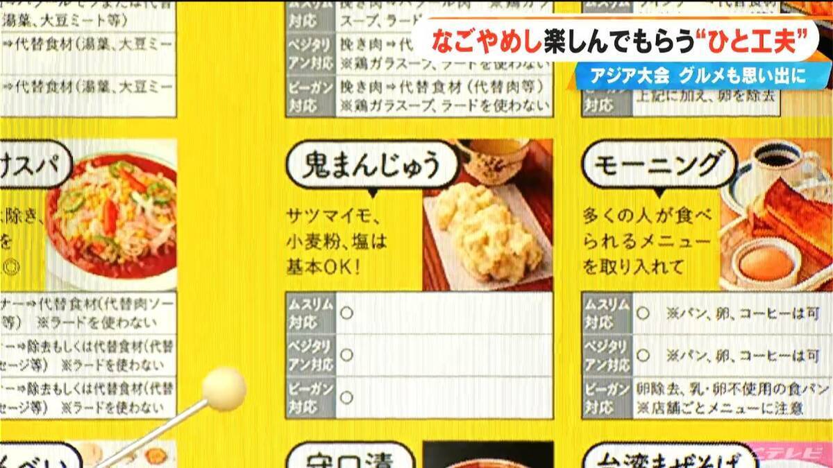 ｢なごやめし｣ ムスリム･ベジタリアン･ビーガンの人たちにも楽しんでもらう“ひと工夫” アジア大会で愛知･名古屋のグルメも思い出に