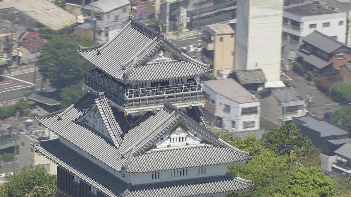｢岐阜城｣耐震化工事のため“お色直し” 1年半休館 “山城”に資材運ぶ全長600メートルのロープウェーが作られていた【大石邦彦解説】