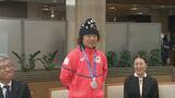「「楽しみながら自分の競技を愛し続けて」長谷川帝勝選手が子どもたちにエール 男子スノーボード「スロープスタイル」 ミラノ・コルティナオリンピックで銀メダル 地元愛知で大村知事に報告」の画像2
