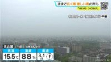 東海地方 夕方にかけて激しい雨の所も…あすは天気回復 日曜日は再び雨予想 愛知･名古屋･岐阜･三重の天気予報（4/23 昼）