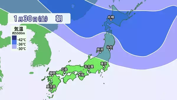 「【雪情報】あす･あさっては名古屋・京都などで｢雪｣予想  強い寒気が再び襲来… “警報級大雪”のおそれも 最新の雪シミュレーション 気象庁」の画像