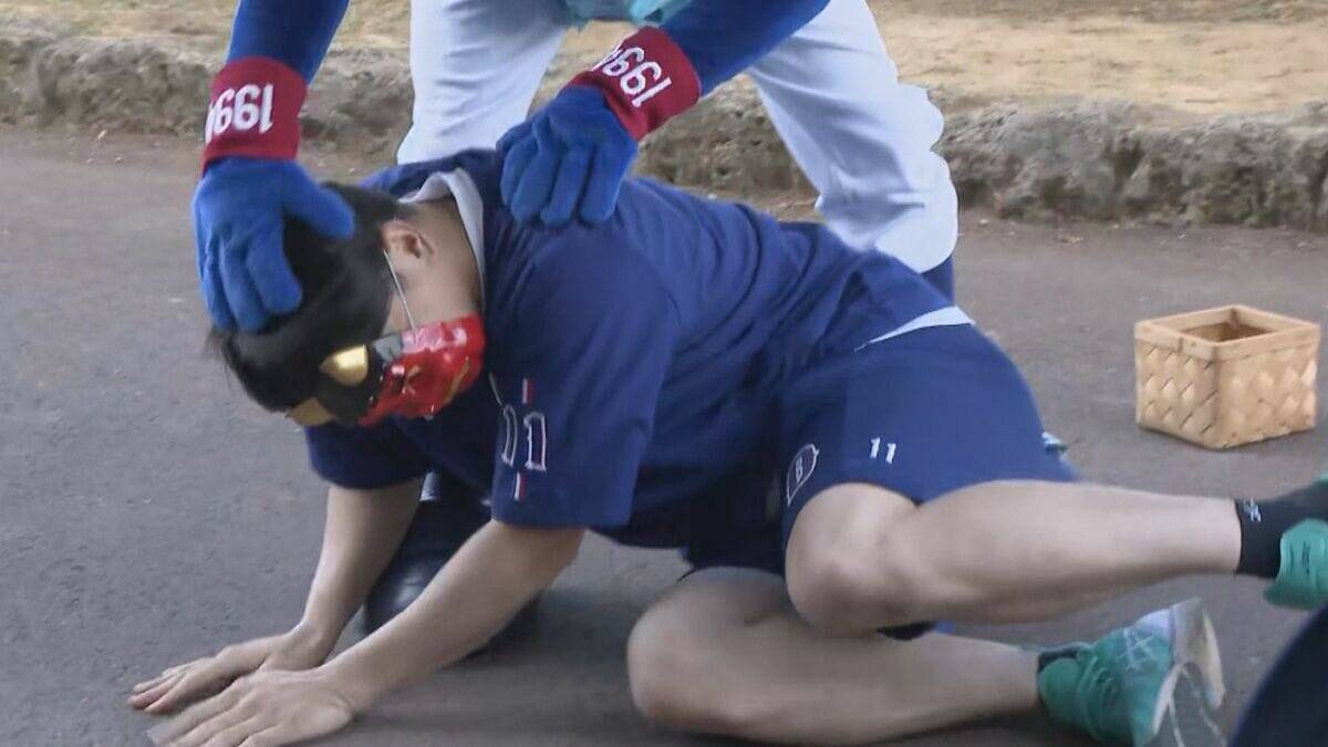 ドアラの逆襲!? ドラゴンズ “ドラ1ルーキー”中西聖輝投手 沖縄での“人生初の豆まき”で豆がドアラに｢ばちーん!｣と当たり…