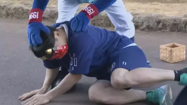 「ドアラの逆襲!? ドラゴンズ “ドラ1ルーキー”中西聖輝投手 沖縄での“人生初の豆まき”で豆がドアラに｢ばちーん!｣と当たり…」の画像