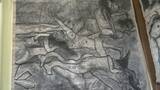 「広島に原爆投下… 当時の状況が描かれた絵画を70年前に小学生が模写 愛知･岡崎市の寺で公開 地元のこどもたちが“被爆の惨状”学ぶ」の画像1