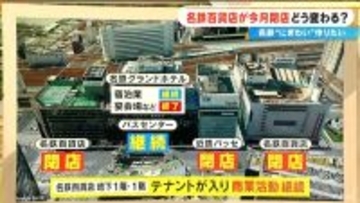 2月末で閉店の名鉄百貨店 1階･地下1階では営業継続を検討 未定となった名鉄名古屋駅再開発 JR東海の協力はあるのか？