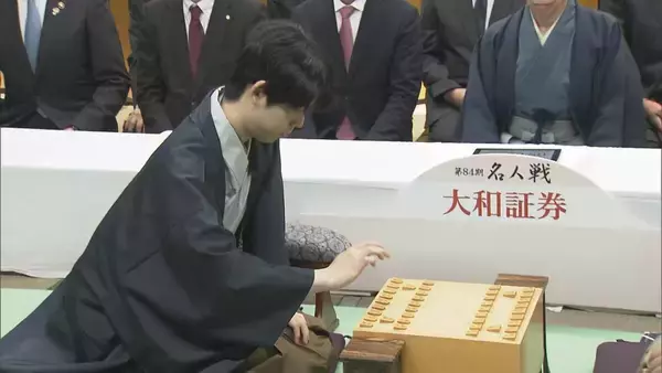 「勝てば４連覇となる藤井聡太六冠 「名人戦第４局」始まる 大阪・高槻市」の画像