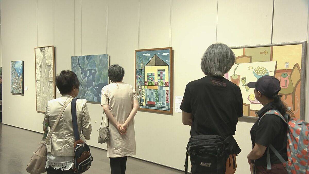 公募で選ばれた美術作品を展示「ぎふ美術展」岐阜県美術館で開幕