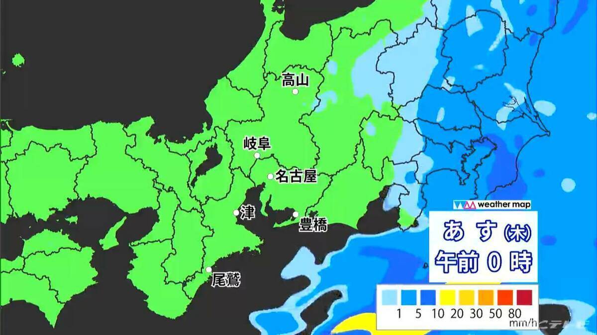 東海地方 きょう午後から本降りの雨 あす未明には天気回復 最高気温25℃の所も 愛知･名古屋･岐阜･三重の天気予報（4/15昼）