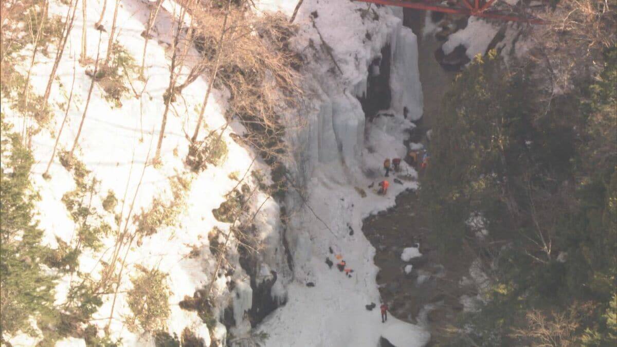 氷の塊の下敷きになった男性が死亡 アイスクライミング中に滑落 平年を大きく上回る気温 岐阜・下呂市 濁河大橋近く