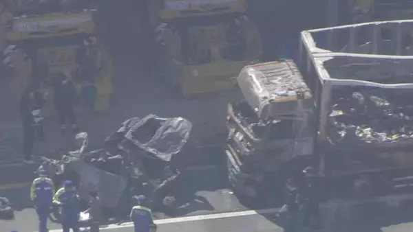 「観光に向かっていた家族5人 子ども3人は後部座席･妻は助手席に… 新名神の6人死亡事故 三重」の画像