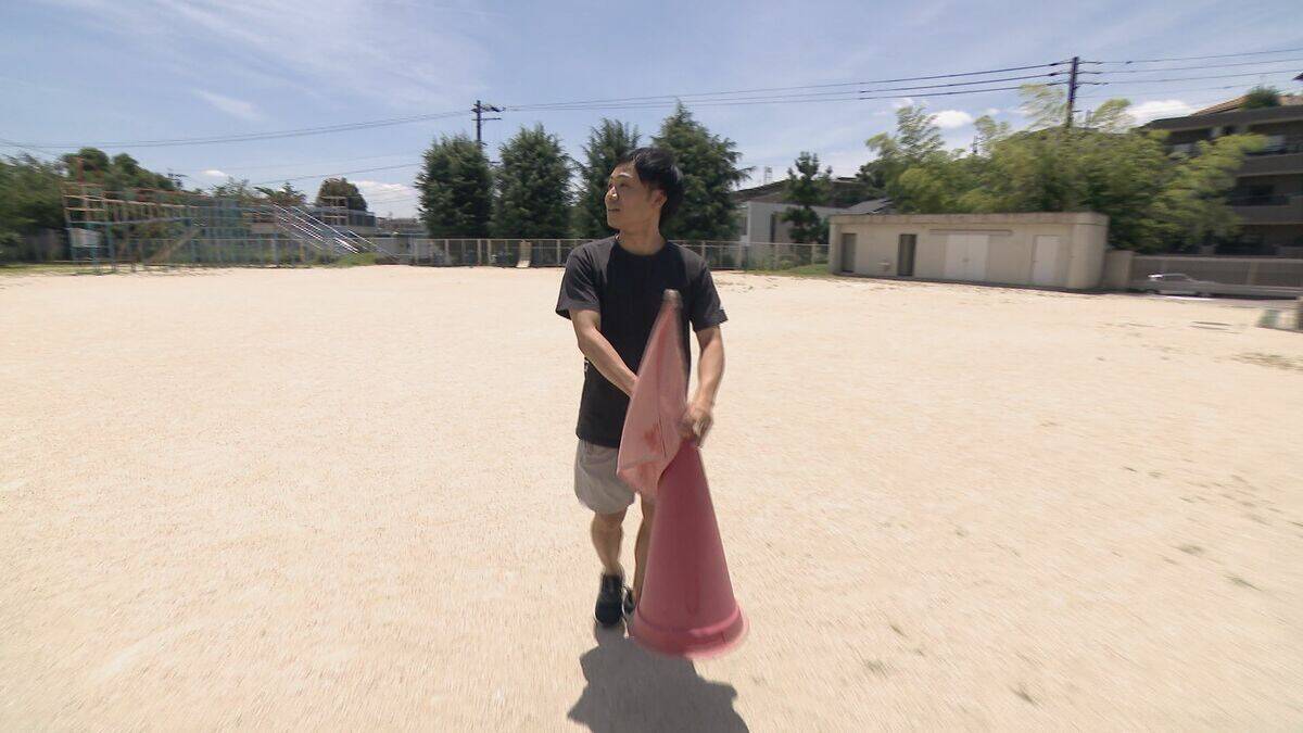 今季初の“猛暑日”の名古屋 小学校にはミストシャワーも こまめに“暑さ指数”を計測 午後には校庭に“赤旗”が…