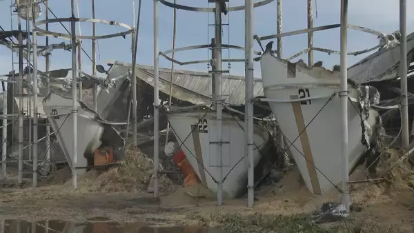 「ブタ約2000頭が死ぬ 養豚場で火事… 木造平屋建ての豚舎4棟が全焼 愛知･西尾市」の画像