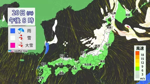 「【大雪情報】あす夜から名古屋でも雪予想 警報級大雪のおそれも 5泊6日の“最長寒波”が襲来 平地で雪目安の寒気が列島に 最新の雪シミュレーション」の画像