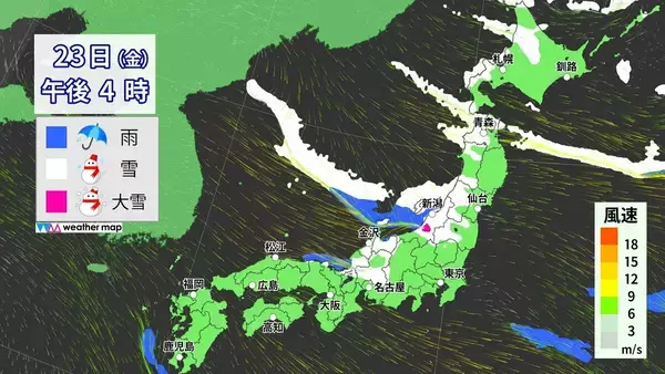 「【大雪情報】あす夜から名古屋でも雪予想 警報級大雪のおそれも 5泊6日の“最長寒波”が襲来 平地で雪目安の寒気が列島に 最新の雪シミュレーション」の画像
