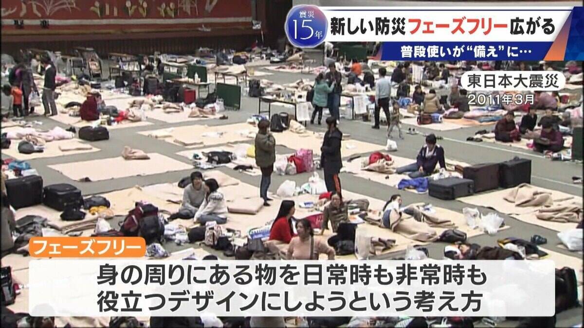 服や靴･コップも…普段使いのアイテムが備えに!? 災害時にそのまま役立つ“フェーズフリー” 遊び場も避難施設に
