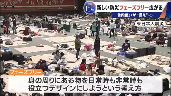 「服や靴･コップも…普段使いのアイテムが備えに!? 災害時にそのまま役立つ“フェーズフリー” 遊び場も避難施設に」の画像