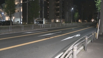中央分離帯を乗り越え渡ったか…横断歩道のない場所で40代くらいの男性が車2台にはねられ死亡 名古屋･天白区