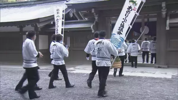 「2月9日は“フグの日” 三重･志摩市の安乗漁港で水揚げされた｢トラフグ｣を伊勢神宮に奉納 大漁と海の安全祈願」の画像