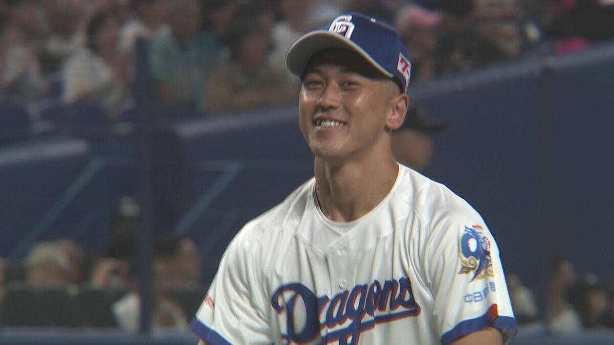 始球式に金メダリスト･村瀬心椛選手｢オリンピックよりも体が震えて…｣ きのうは小田凱人選手 ドラゴンズ1勝なるか