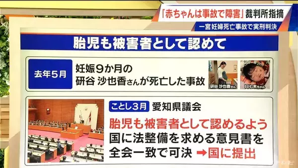 「法律の世界では｢人は生まれた時点で人になる｣ 妊婦死亡事故 障害が残った赤ちゃんの被害を裁判所はどう判断？愛知･一宮市」の画像