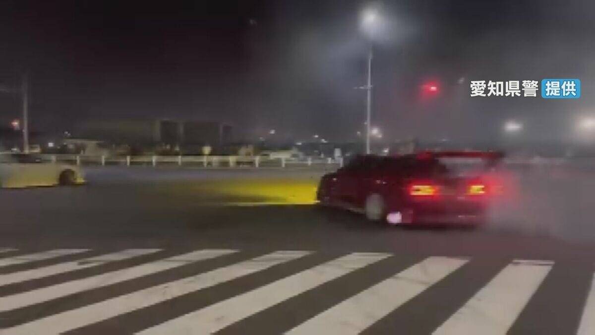 名古屋港金城ふ頭で“ドリフト走行”した疑い 20～30代の男3人逮捕 ｢詳しく覚えていない｣など容疑否認