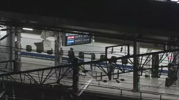 「【速報】東海道新幹線 豊橋～小田原 上り線で運転見合わせ（1日午後6時55分現在）」の画像