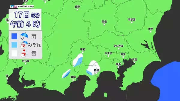 「東京で“積雪”か きょう午後～明日にかけて… 23区で積雪になる条件とは？いつどこで雪が降る？最新のシミュレーション 気象庁【雪情報】」の画像