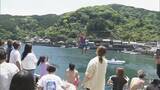「ロープにぶら下がり…渡った距離を競う！｢海上綱渡り大会｣ “スパイダーマン”姿の男性が娘の声援受け3連覇 記録は去年と同じ33ｍ 二木島漁港 三重・熊野市」の画像8