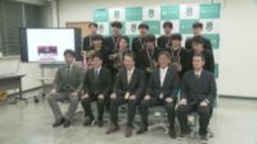 ウインターカップ出場の八千代高校バスケ部　市長に全国大会での活躍を誓う