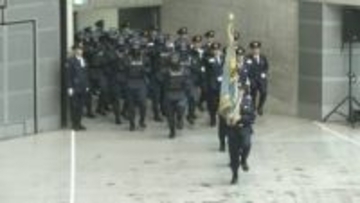 安全・安心への決意新たに　警察官たちの士気高める年頭視閲　千葉県警