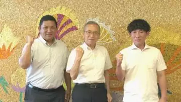 全国大会出場のソフトボールチーム・千葉・船橋芝山ＳＣが地元市長を訪問