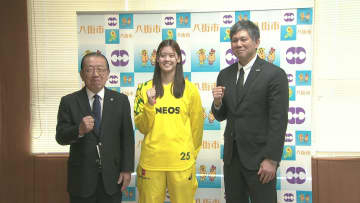 女子バスケＥＮＥＯＳ山下選手　地元・千葉県八街市訪問　今後の意気込み語る