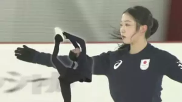 フィギュア女子・中井亜美選手　拠点の船橋市内で練習公開　夢舞台へ準備