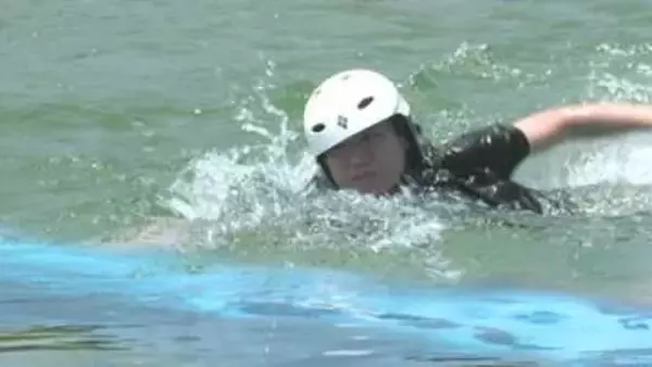 海の危険「離岸流」　五輪選手でも逆らえない？　水難事故防止へ記者が疑似体験