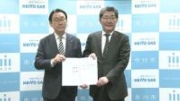 千葉・市川市と京葉ガス　災害時早期復旧に向け協定　資材置き場提供や調整員派遣
