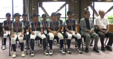 “小学生の甲子園”出場の少年野球・豊上ジュニアーズ　千葉・柏市長に健闘誓う