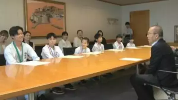 空手県代表の小中学生　地元・船橋市で全国大会への意気込み語る「最後まで戦う」