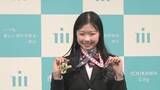 「フィギュアＧＰフランス大会で優勝　市川市の高校生・中井選手が地元に凱旋」の画像1