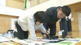 「小学校で地元の高校生が書き初めの出前授業　初の異校種交流　千葉・船橋市」の画像1