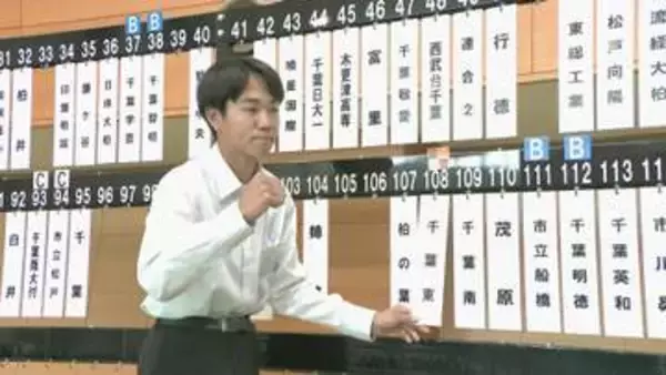 夏の高校野球千葉大会組み合わせ抽選会　 １４８チームの対戦決まる