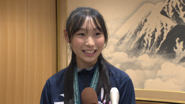 スカッシュ日本代表の中学生　地元・千葉市で世界大会への意気込み語る