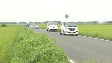 千葉・柏の田んぼ道で車が正面衝突　子ども含む８人搬送　高齢女性１人死亡