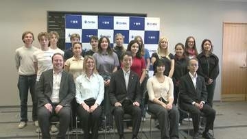 独・デュッセルドルフ市の学生ら千葉県庁訪問　「日本の暮らしを学びたい」