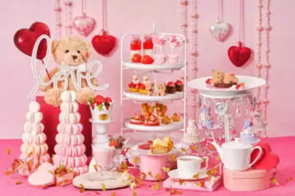 旬のいちごが主役！愛らしさ溢れるテディベア尽くしのスイーツ　千葉・浦安市