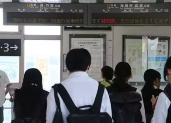 駅無人化で発車時刻表示を中止　8月からJR呉線坂駅　不便訴える利用者