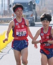 4区で兵庫の新妻昂己が区間賞　全国男子駅伝